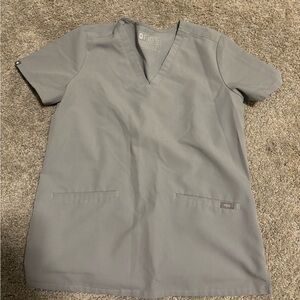 FIGS Charcoal Scrub Top